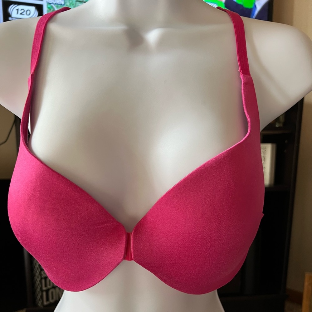 Victoria’s Secret Hot Pink Racerback Demi Underwire Bra Size 36C